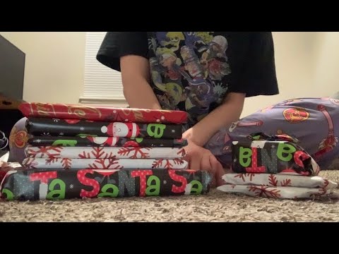 ASMR Wrapping Christmas Presents For My Husband