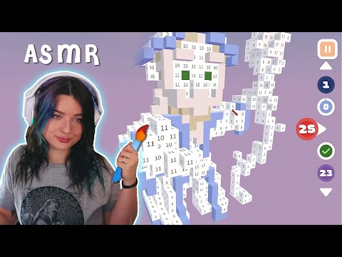 [ASMR] Relaxing Coloring Game 🖌️ Clicky Sounds 🖌️ Color-A-Cube  Giveaway!