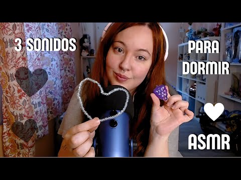 ASMR | 3 sonidos para DORMIR 100% | Susurros, tapping, agua...