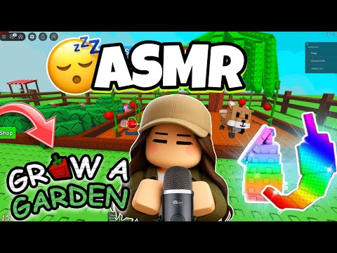 ASMR ROBLOX • CHUCHOTEMENTS PROCHES DU MICRO SUR GROW A GARDEN POUR DORMIR VITE ! 😴