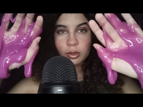 ASMR SONS DE BOCA MOLHADOS E SLIME