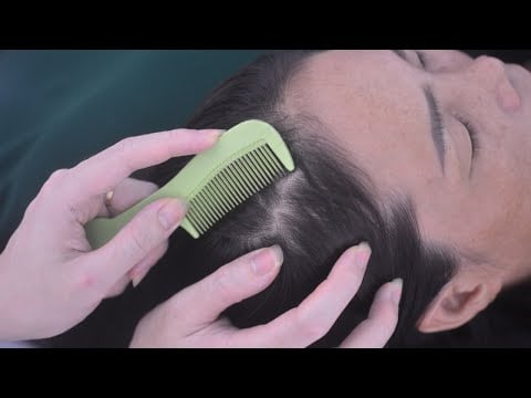 ASMR Nape & Scalp Scratching, Real Person Hair Exam, Hair Parting For Relieve Stress