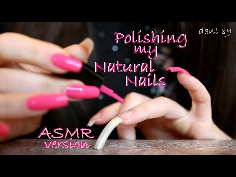 🎧 ASMR (binaural) : Polishing my Natural Nails 💅 (no talking video!) 💤