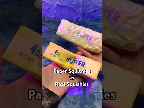 ASMR Paper Squishies vs Real Squishies! Which is better?! #asmr #squishies