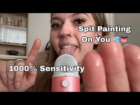 ASMR| Spit Painting On You & Inaudibly Whispered Halloween Trigger Words