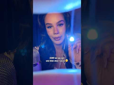 #ASMR but you can blink only when I say so! 👀 follow my instructions for sleep 😴💤 #relax