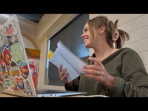Doing ASMR at College 💻