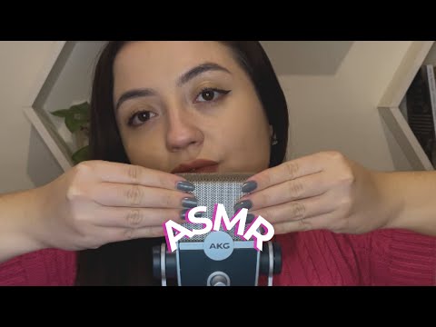 ASMR arranhando o microfone com sons de boca e chuva (muitos arrepios) 🌧️🧠