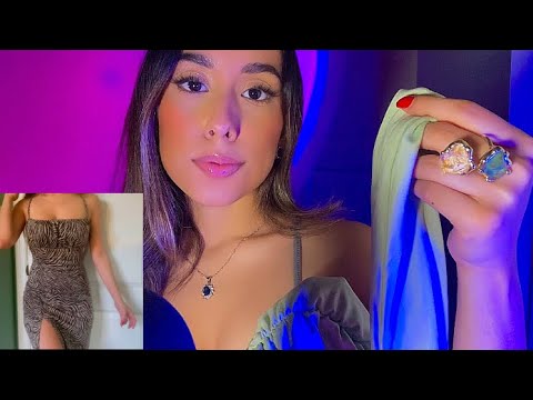 ASMR Clothing Haul Try On (Dresses & More) ROMWE 💞