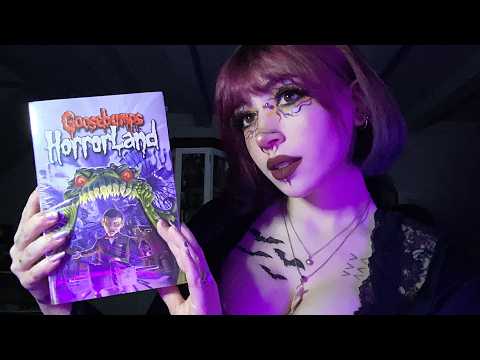 ASMR Goosebumps Book Haul | Tapping, Reading, Whispering