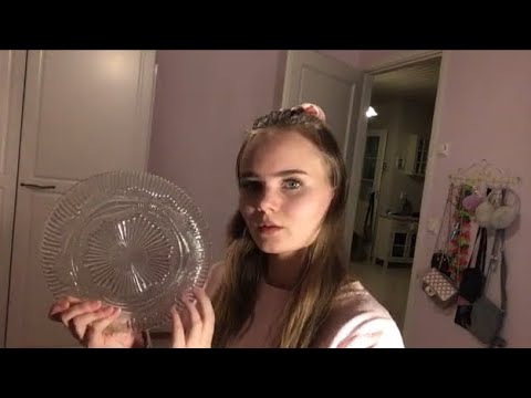 ASMR Scratching on textured glass