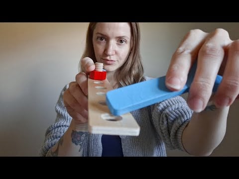 ASMR pure fast wood sounds with personal attention - tapping, rubbing, no talking for tingles