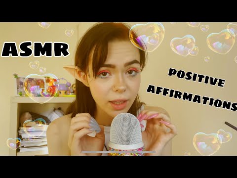 ASMR an ELF gives you positive affirmations ( good vibes, personal attention, mouth sounds )