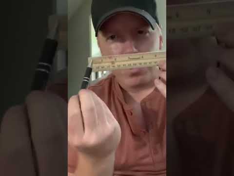 1 Minute cranial Nerve Exam - Ruler Eye Exam, strength Exam #asmr