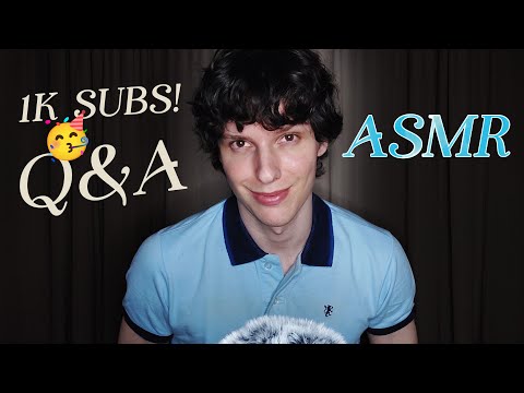 ASMR relaxing Q&A because i got 1K subs! 🥳