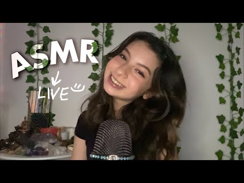 LIVE DE ASMR - especial 1 ano de canal🤍