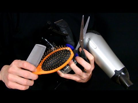 ASMR hairdresser/barber/haircut (binaural recordin