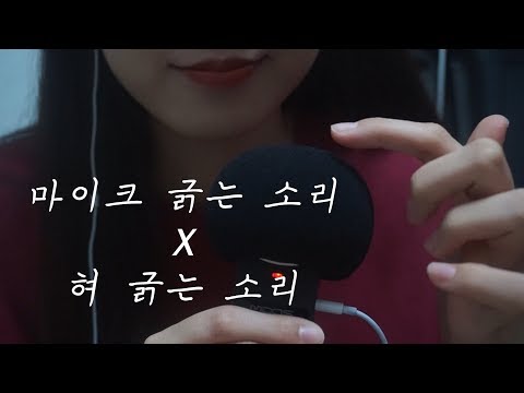 ASMR | 마이크 긁기X이로 혀 긁기, 치아소리, 입소리