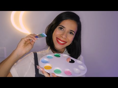 ASMR | Pintura comestível no seu rosto