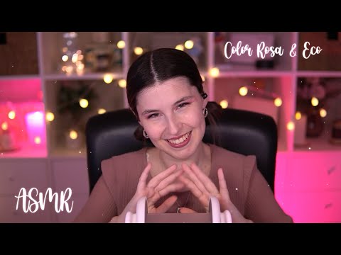 ASMR | Triggers de color ROSA con eco  | Headrec