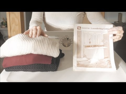ASMR - Washer Manual Reading and Laundry Tips - Softly Spoken