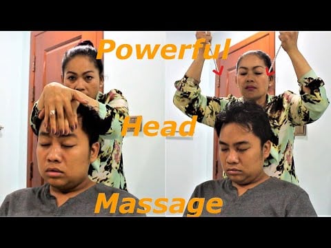 Relaxing Mother Head Massage with Chopstick - ASMR Mother Return