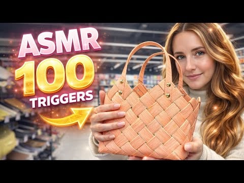 ASMR 100 Triggers Public ASMR 💗 Fast Tapping, Scratching ⭐️