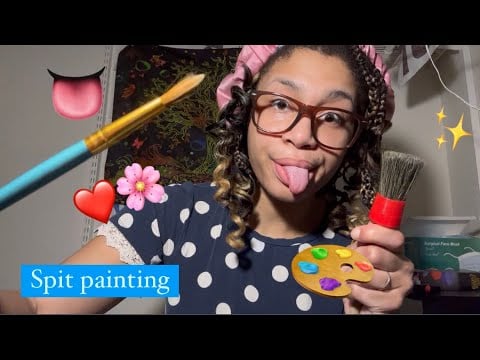 ASMR - Spit Painting (Lesley)