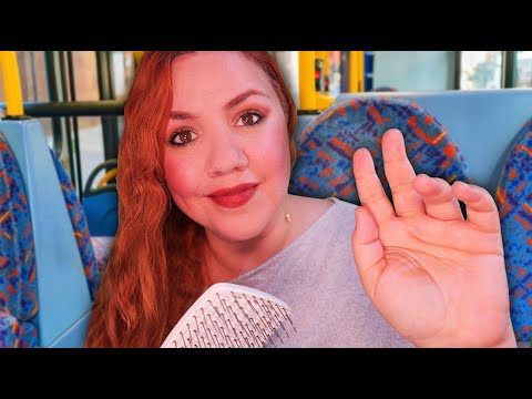 ASMR La Chica de Atrás PEINA tu Cabello en el Autobus / ASMR Roleplay para Dormir