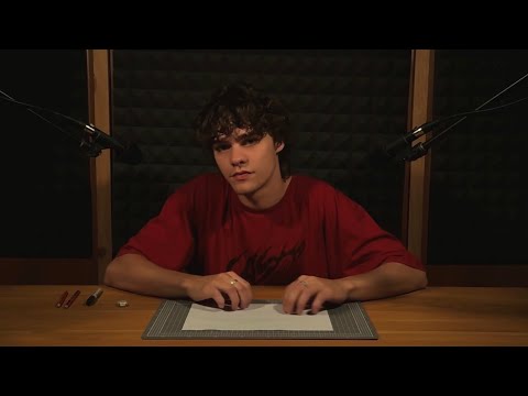 ASMR Sketching | Soft Speaking, Drawing a Landscape