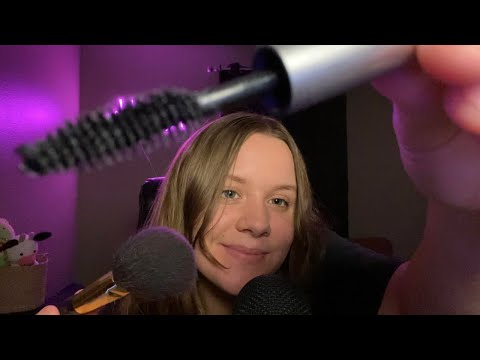 ASMR Doing Your Makeup FAST in 1 Minute (Mouth Sounds)
