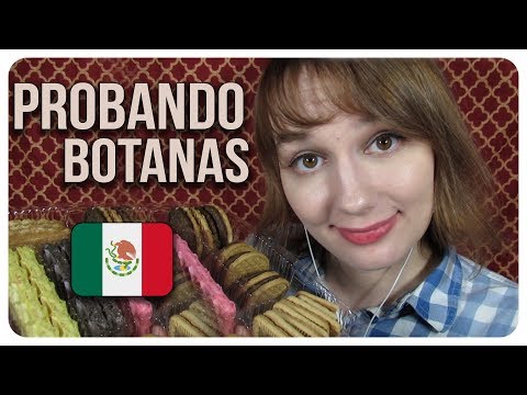 ASMR Español - Probando botanas de México (sonidos de boca)