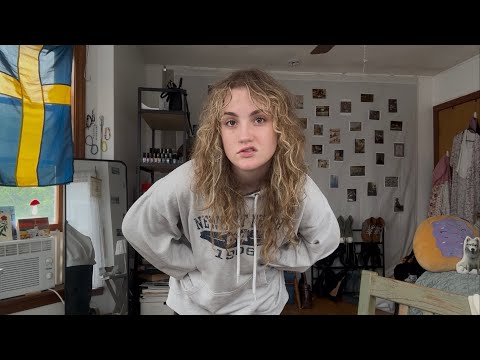 i’m tired and i don’t want to do anything ASMR lazy grwm + watch me clean my room