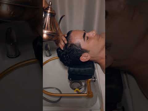 ASMR: Massaggio alla Testa con Acqua per l' Insonnia! #shorts