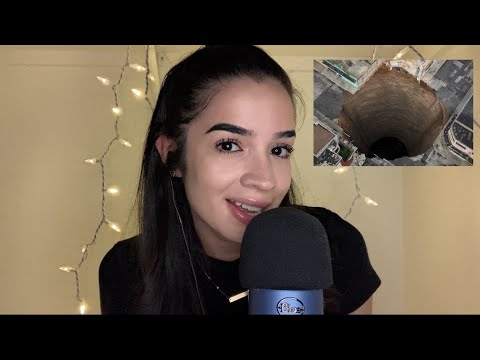 ASMR I'M BACKKK :) Whispering 10 Facts about SINK HOLES