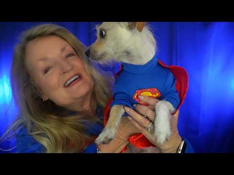 ASMR Super Grandma Takes Care of Super Dog Relaxing RolePlay