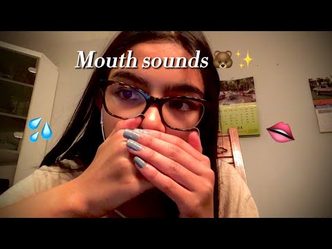 ASMR | 5 MINUTES OF MOUTH SOUNDS & HAND MOVEMENTS ✨