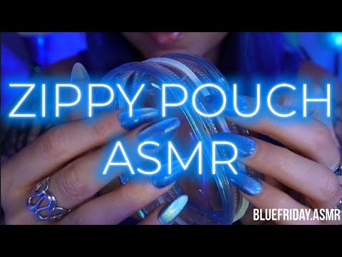 Zippy Pouch ASMR🩵(No Music)