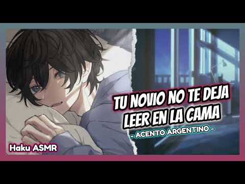 ASMR Roleplay - Tu novio no te deja leer en la cama - Haku ASMR