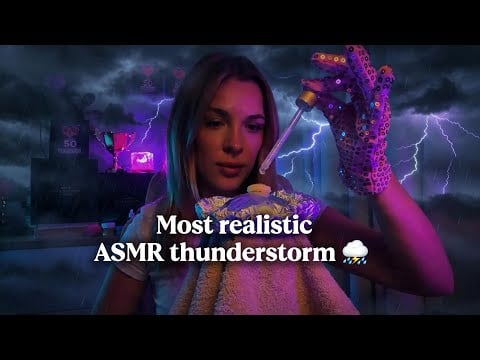 Realistic ASMR Thunderstorm ⛈️ for Deep Sleep and Relaxation 🎧 | Looped & No Talking 