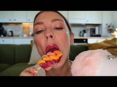 Can I Finish This Giant Popsicle? 😱 Vol. 2 🍓🍑🍊 | Eating #ASMR