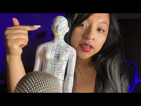 ASMR a full video of intense mouth sounds & acupuncture doll tapping,scratching😴🤤