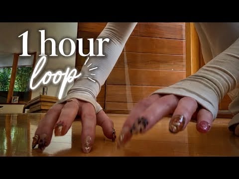 1HR ASMR | Floor tapping for Sleep, Background noise, Study (No talking, Looped)