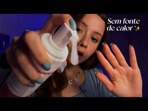 ASMR- VOU CUIDAR DO SEU CABELO HOJE (pente, creme, cafuné ..)