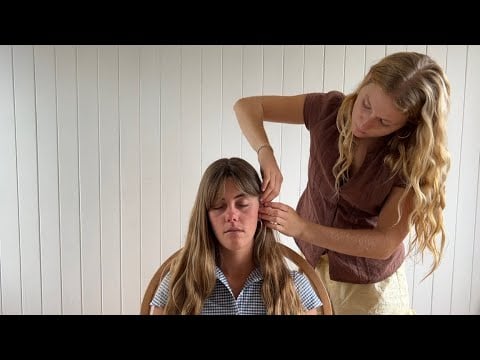 ASMR Hair Play & Hair Pulling, Scalp Inspection & Micro Adjustments