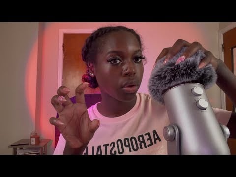 ASMR Mic Scratching (bare, foam, & fluffy)