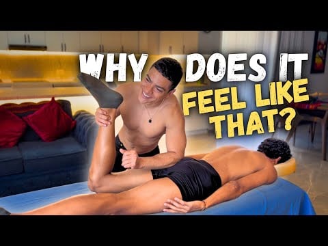 He Plays Football And Beach Volleyball And Had Never Had a Recovery Massage | Legs & Glutes Massage 