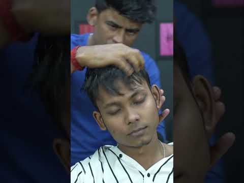Oily Sculp Head Massage With Satisfying ASMR Sound #shorts