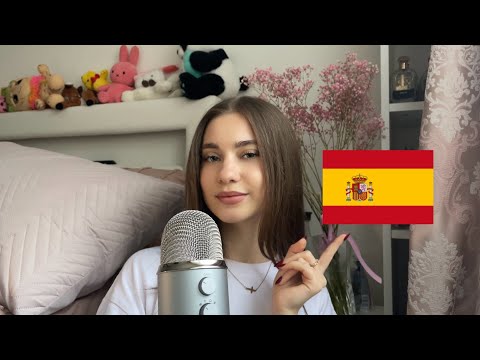 ASMR Study Spanish With Me 🇪🇸(trigger words, reading)