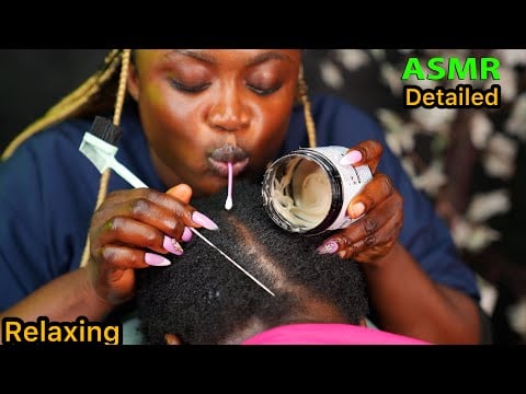 ASMR ✨THE MOST RELAXING EAR CLEANING, DETAILED HAIR PARTING, SCRATCHING, PLUS WHISPER 
